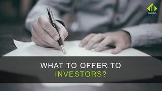 What to offer to investors?