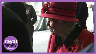 The Queen Visits Aircraft on Board HMS Queen Elizabeth Ahead of Carrier's First Deployment