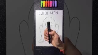 Glitch VS Neon!  What’s your favorite!? #art