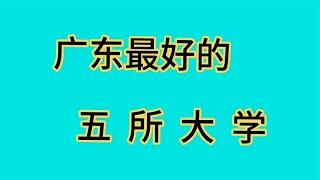 广东最好的五所大学，你认为呢？