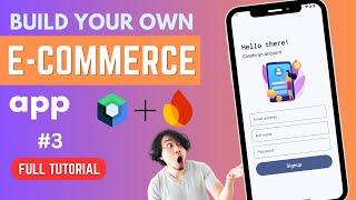 3 Firebase Authentication | Ecom app | Jetpack Compose  | Android Studio Tutorial | 2025