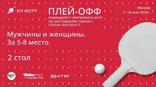 Плей-офф командного чемпионата ФНТР сезона 2023/2024. За 5-8 место. 2 стол. 23.05.24