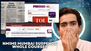 NMIMS Mumbai suspends the entire course | Nmims Mumbai | Harshit Chauhan