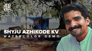 ARTIST -  Shyju Azhikode KV   Watercolor Demonstration (TIME LAPSE)