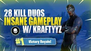 Fortnite 28 Kill Duo Squad with Hogman & Kraftyyz in Fortnite Battle Royale