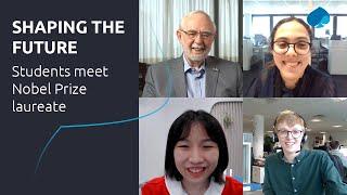 Students meet Nobel Prize laureate: a once-in-a-lifetime opportunity for 3 of our colleagues