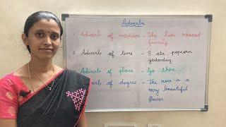 Adverb and its kinds  | Vi's learning path | In Tamil