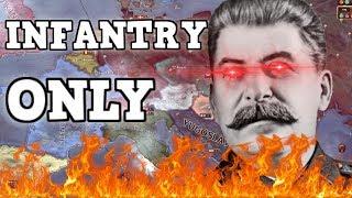 Infantry Only In Hearts Of Iron 4  -The Soviet Strategy (HOI4 Challenge)