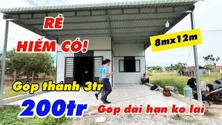 Hiếm Lắm Luônnhà có Sổ Hồng, 8mx12m, góp chỉ 3tr/tháng. vừa Rộng lại vừa Rẻ Nhất trước giờ luôn