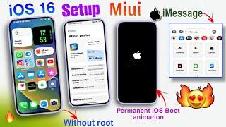 iOS 16 SetupMiui 14 - Permanent Iphone Boot Animation | Without Root| MustTry