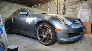 Barn find Skyline 350GT/G35 First start up in two years