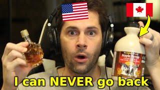 American Tries Canadian Maple Syrup for the First Time