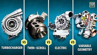 Turbochargers Explained | How Single, Twin-Scroll, VGT & Electric Turbocharger Works?