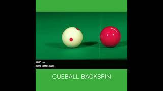 Cueball Screw Shot in Ultra Slow Motion - #snooker  #8ballpool #billiards