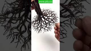 Diy handy craft how to make a bonsai tree with copper wire.