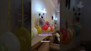 Birthday decoration ideas at home #birthdaydecoration #shorts #viral