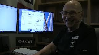 Michael K6WK at the Redding Veterans Amateur Radio Club on the Ladies of the Net 7245 kHz LSB