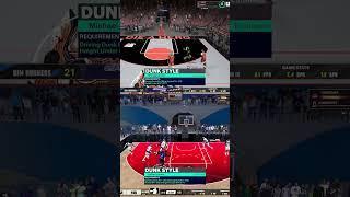 LeBron James vs. Michael Jordan Signature Dunk Package (NBA 2K25 Animation Comparison)