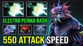 WTF Electro Bash Right Click 550 Attack Speed with Double Mjollnir + Moon Shard Slardar Dota 2