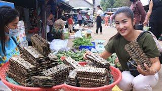 Village market show : Buy smoked fish to make " sdao salad " - Country chefs