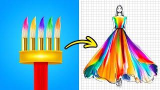 BEST ART HACKS and DRAWING TECHNIQUES FOR BEGINNERS