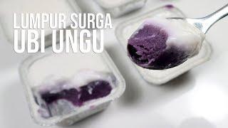 LUMPUR SURGA UBI UNGU // STEAMED PURPLE SWEET POTATO WITH COCONUT MILK LAYER