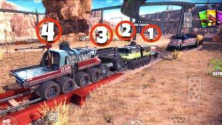 Can 4 Powerful Trucks Stop The Train? | Off The Road OTR Offroad Car Driving Game Android Gameplay