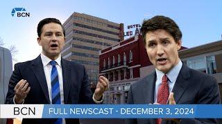 Tory leader Poilievre slams Trudeau on $3.5 billion going to ineligible businesses l Dec 3, 24 l BCN