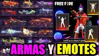 Todos los EMOTES de las ARMAS EVOLUTIVAS de FREE FIRE / Emotes Evolutivos de FreeFire 2024