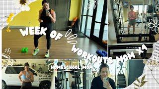 WEEK OF WORKOUTS VLOG||REALISTIC HOMESCHOOL MOM FITNESS + CROSSFIT COMPETITION ️‍️