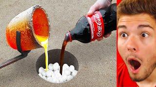 EXPERIMENT Coca Cola VS. Mentos VS. Lava