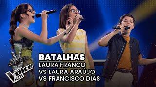 Laura Franco vs Laura Araújo vs Francisco Dias | Batalhas | The Voice Kids Portugal 2024