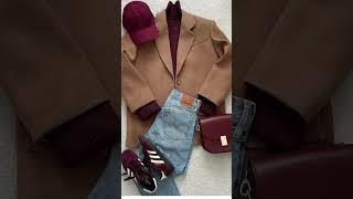 Fall 2024 Trends: Burgundy & Cherry Red Vibes  #shorts #fashion #style #tiktok dianaa.makarova