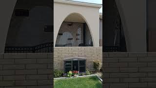 The crypt of Paul and Jan Crouch at Pacific View Cemetery in Corona Del Mar CA.