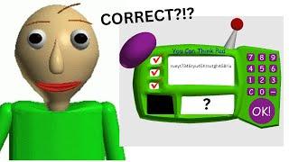 I Solved Baldi's Impossible Question! | Baldi's Basics