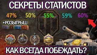СЕКРЕТЫ СТАТИСТОВ  КАК ВСЕГДА ПОБЕЖДАТЬ В WORLD OF TANKS  WoT ЛАЙФХАКИ