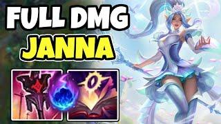 Challenger support tries out FULL DMG JANNA - JANNA SUPPORT - 14.7 League of Legends