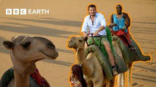 Giles Coren’s First Camel Ride | Amazing Hotels | BBC Earth Explore