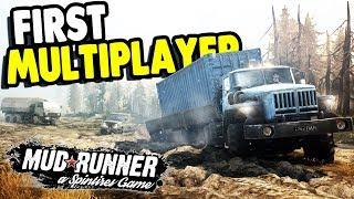 BIGGEST MULTIPLAYER LONG HAUL EVER | SpinTires: Mudrunner Gameplay