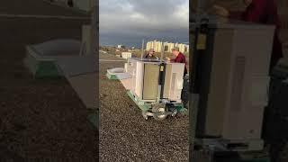 Moving Rooftop unit with DIY dolly