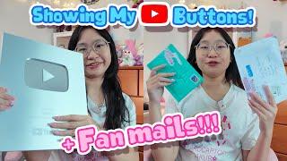 Showing my Youtube Play Buttons! +Fan mails!!! (˶˃ ᵕ ˂˶) .ᐟ.ᐟ