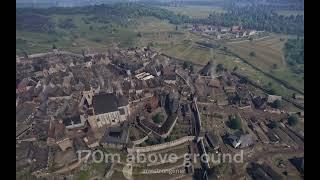KCD2 Kuttenberg area map aerial bird's eye view - how big city walls towns villages air satellite