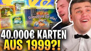 40.000€ 1ST. EDITION BASE SET OPENING! | ZIEHEN PAPAPLATTE und ICH gute KARTEN?!