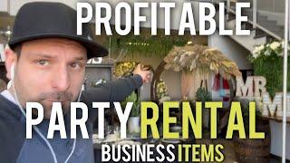 What Are Profitable Event Rental Items In My Party Rental Business?