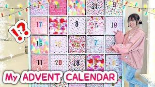 I BUILT a GIANT ADVENT CALENDAR with all my Arts and Crafts!!