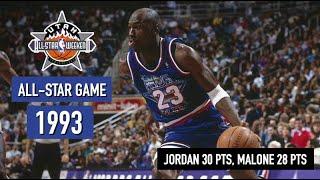 Throwback NBA All-Star Game 1993. East vs West - Full Game Highlights HD