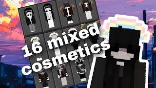 10+ skins with mixed cosmetics||mcpe