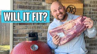 Kamado Joe Classic 2 SloRoller Capacity Reduction -  Can Brisket Still Fit?