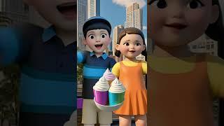 Squid Game's Sweet Showdown The Ice Cream Code Breakers.#squidgame  #ai #squidgamedoll #funny #asmr