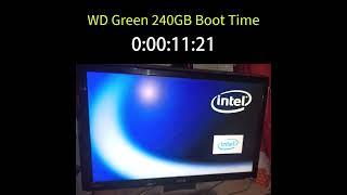 WD Green 240GB SSD Windows Boot Time #shorts #ytshorts #ssd